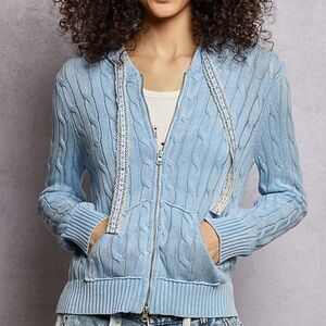 💕 Coming Soon! POL cable knit washed hoodie sweater